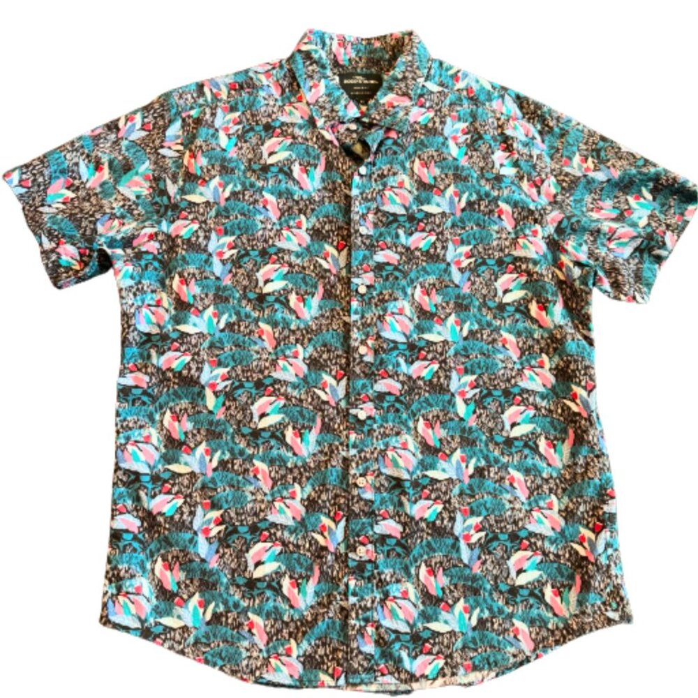 Rodd & Gunn Brown and Red Casual Button Down Shirt